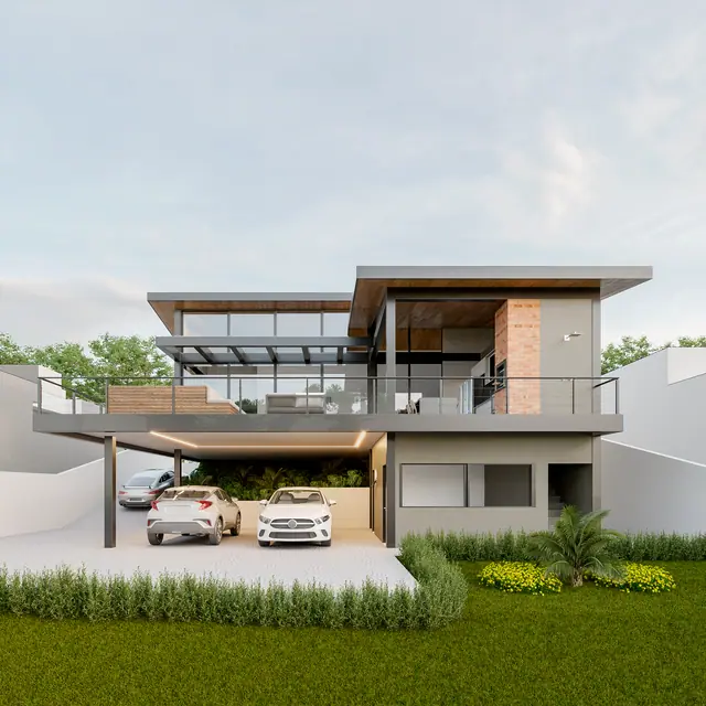 Projeto 3D de casa no Morro Alto, em Itupeva
