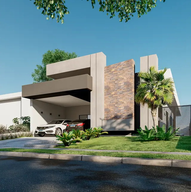 Projeto 3D de casa no Swiss Park Biel